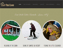 Tablet Screenshot of eastforkcabins.com